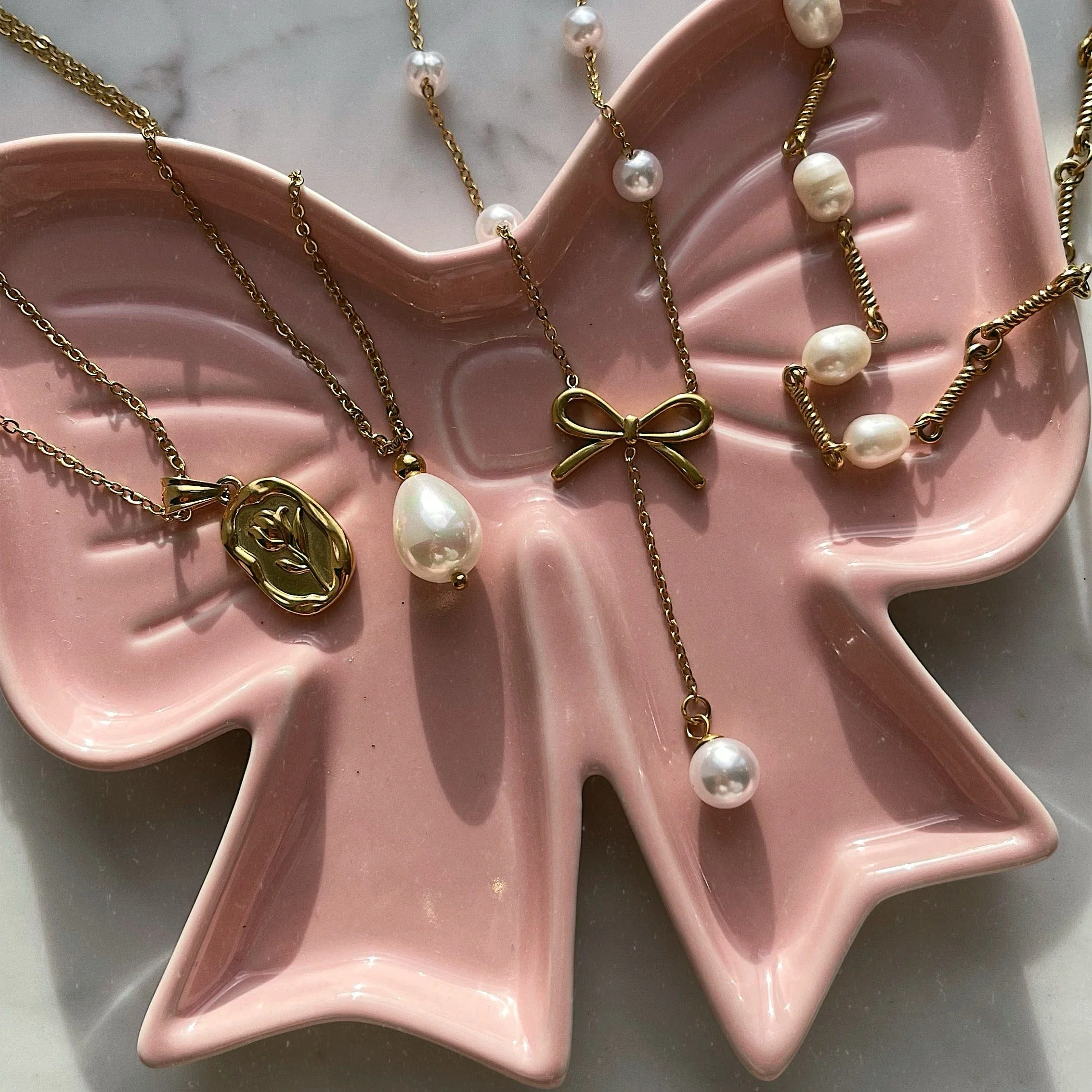 Pearl Drop Necklace - Image 4