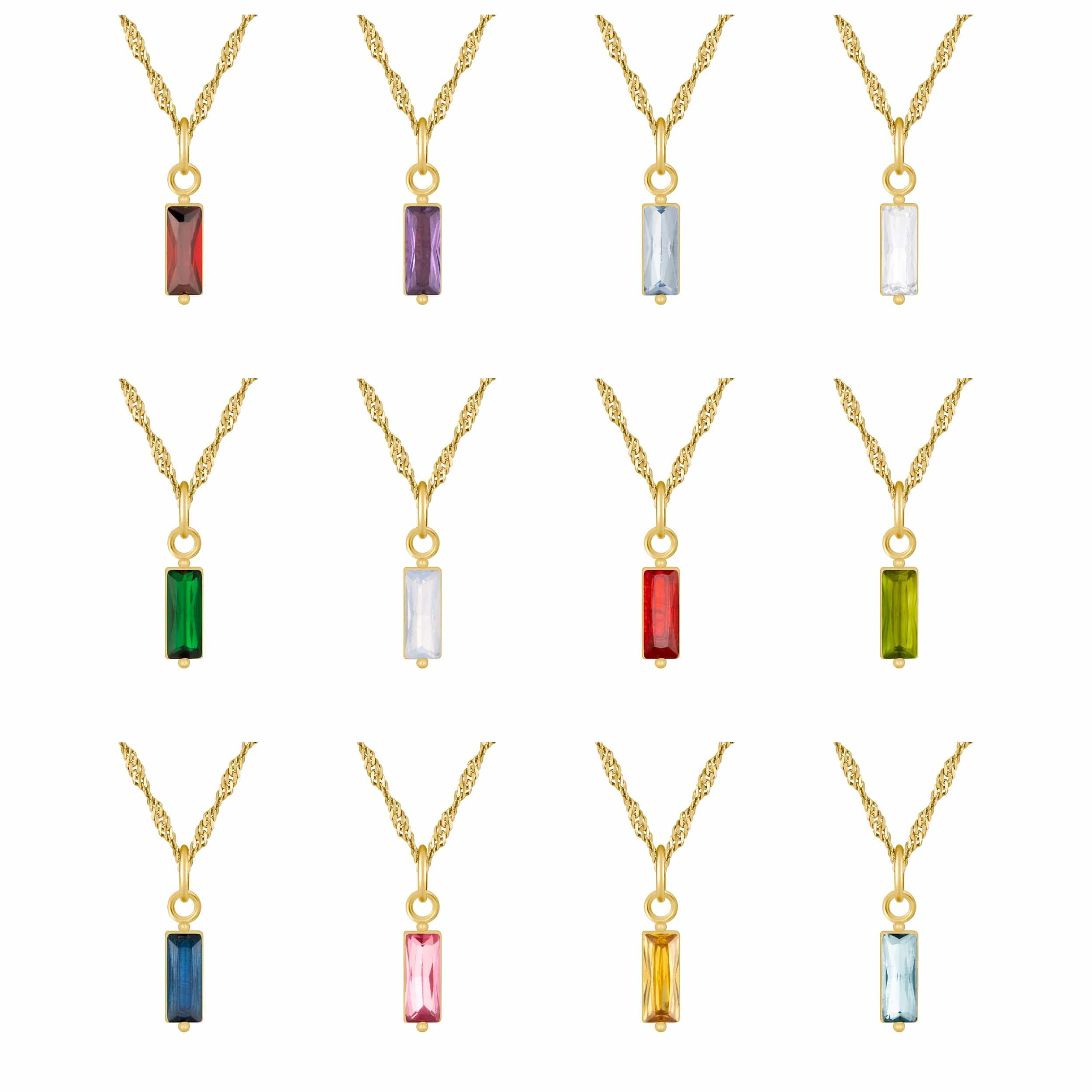 Quartet Birthstone Necklace - Image 3