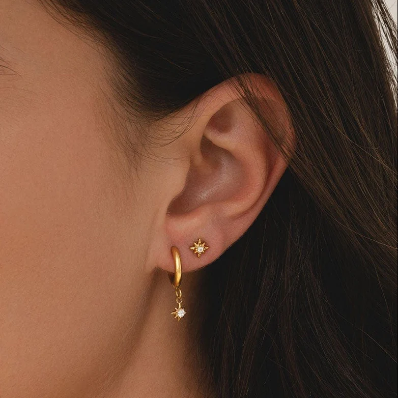 Radiance Star Stud Earrings - Image 2