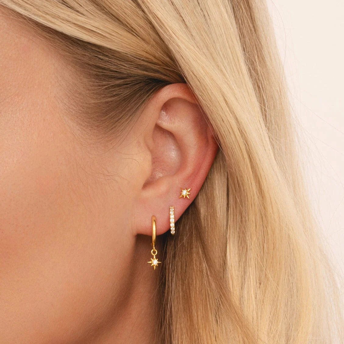Radiance Star Stud Earrings - Image 3