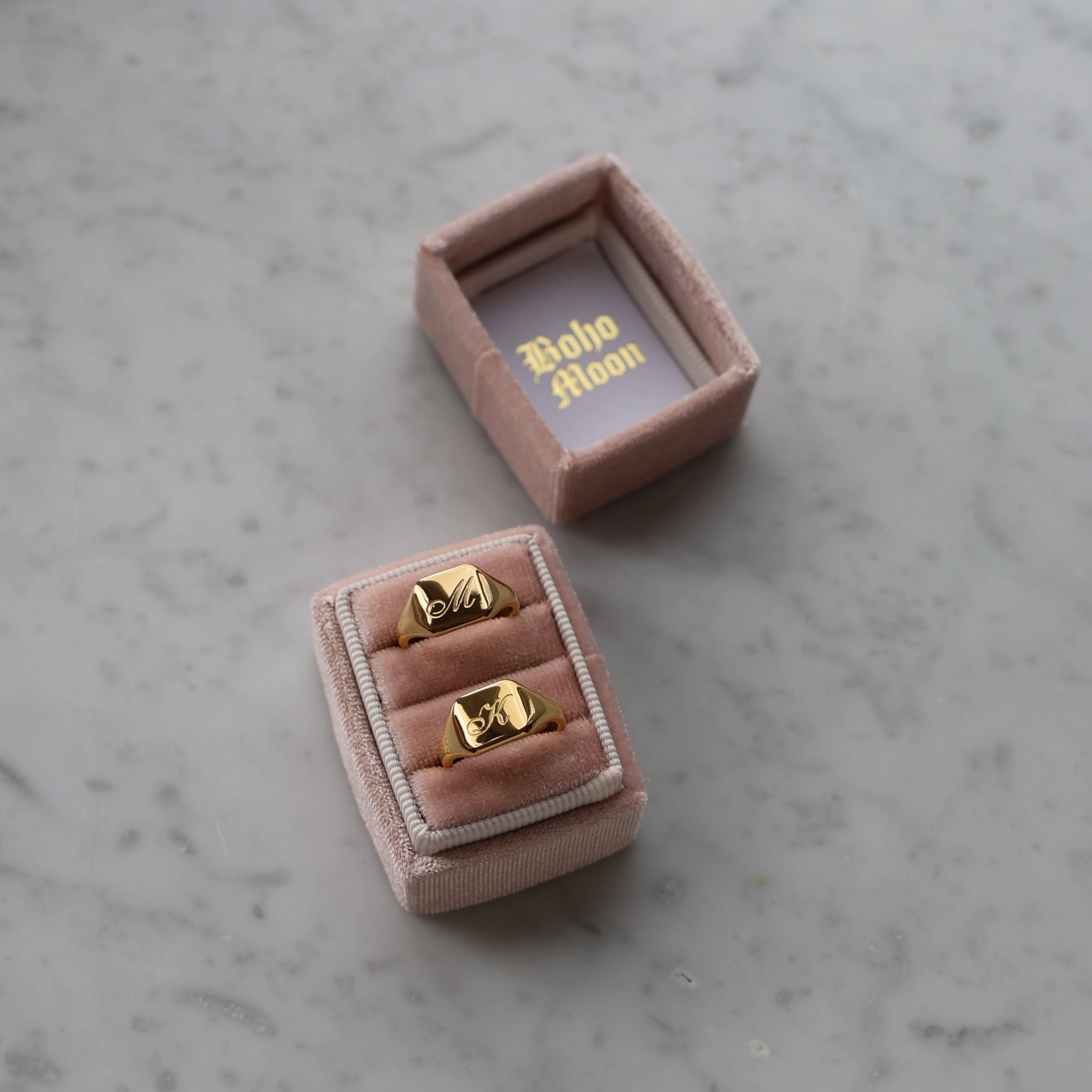 Raina Initial Signet Ring - Image 4