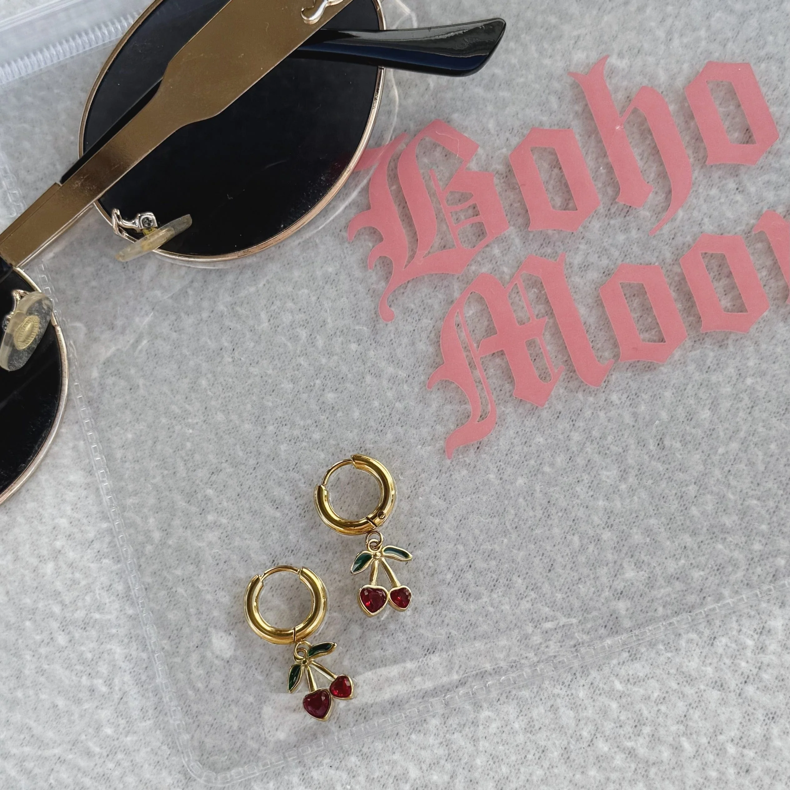 Rouge Hoop Earrings - Image 3