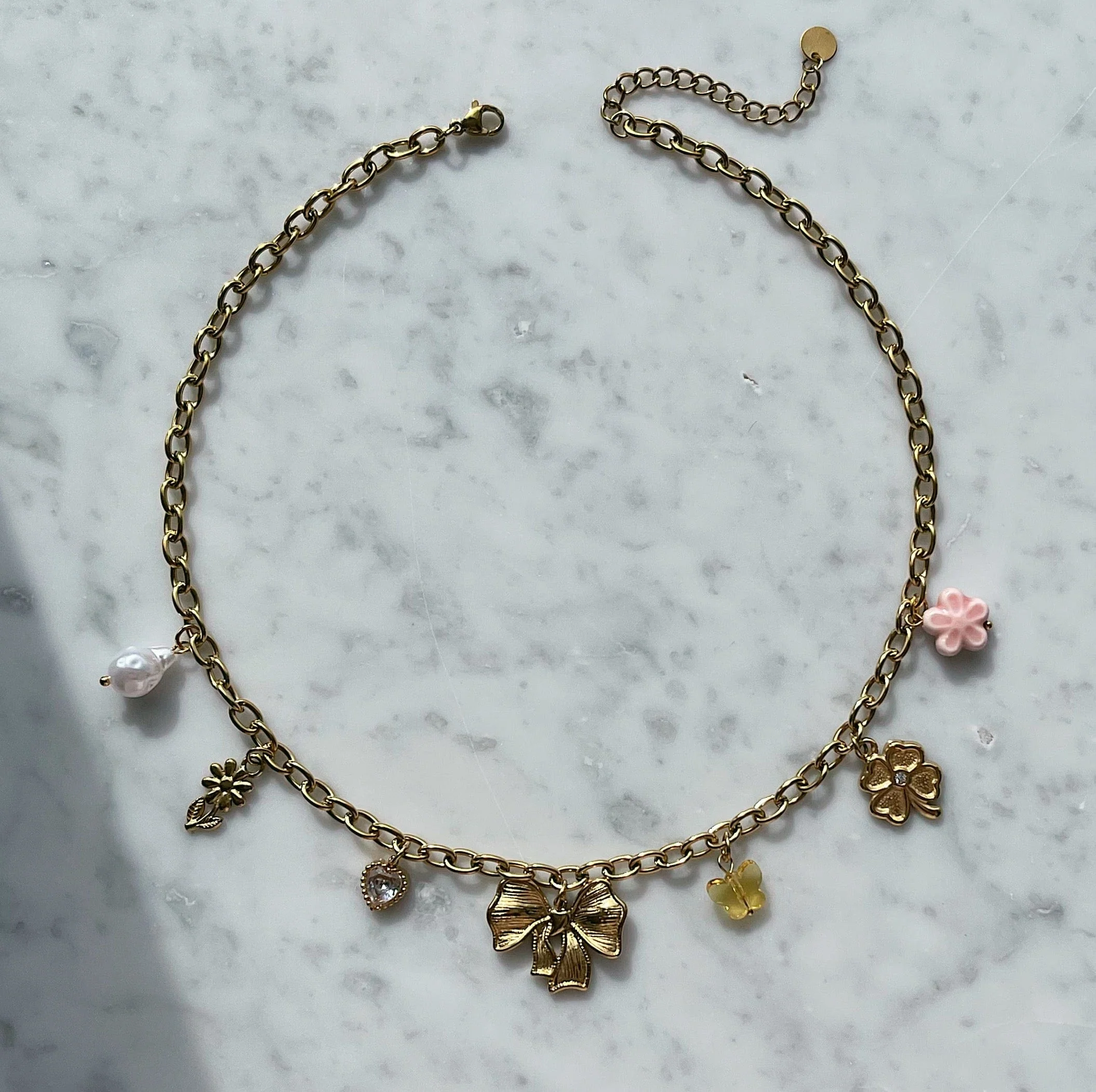 Scarlett Bow Charm Necklace - Image 3