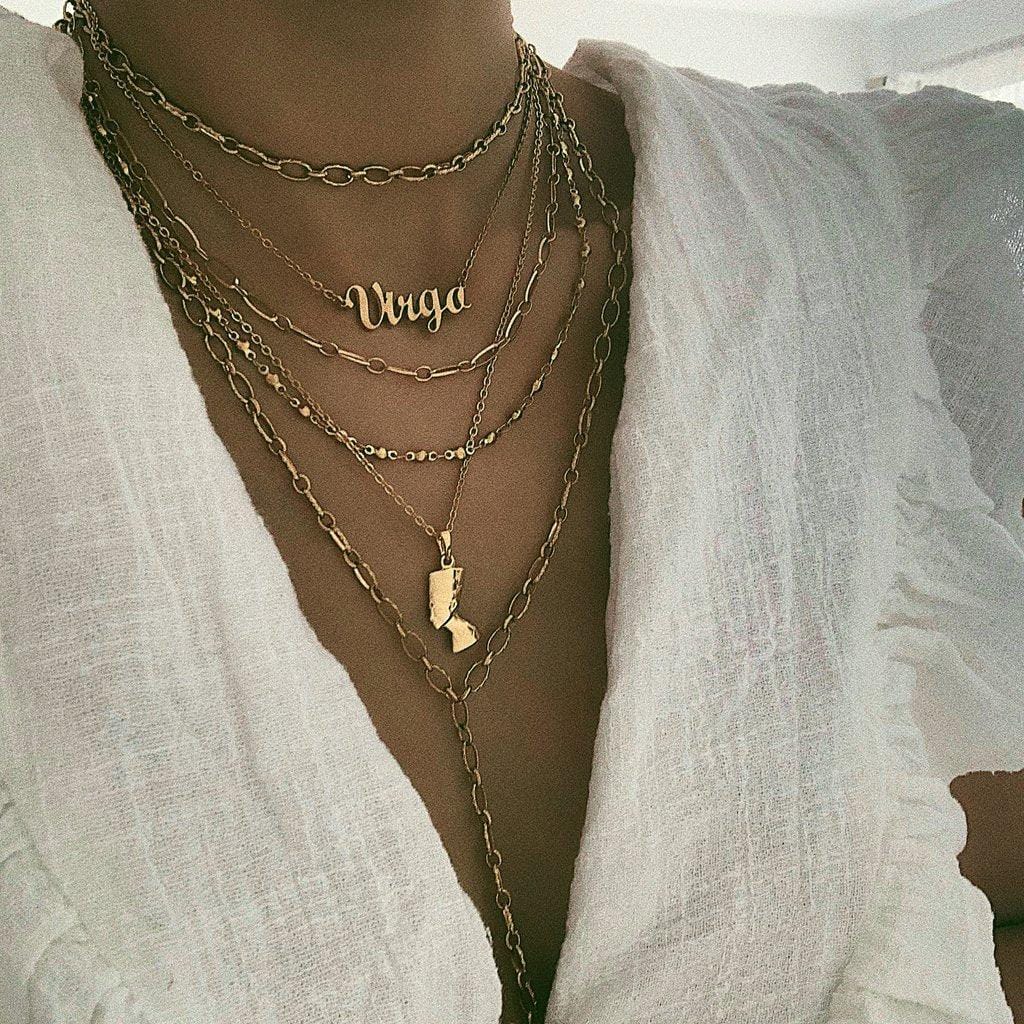 Script Zodiac Choker Necklace - Image 10