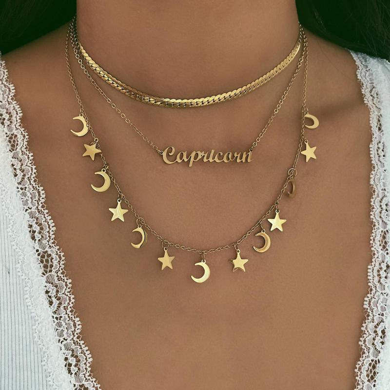 Script Zodiac Choker Necklace - Image 16