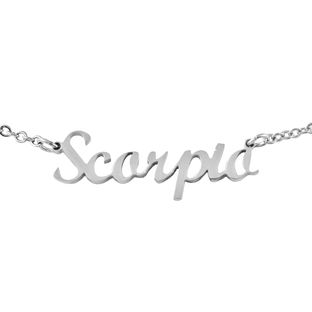 Script Zodiac Choker Necklace - Image 19