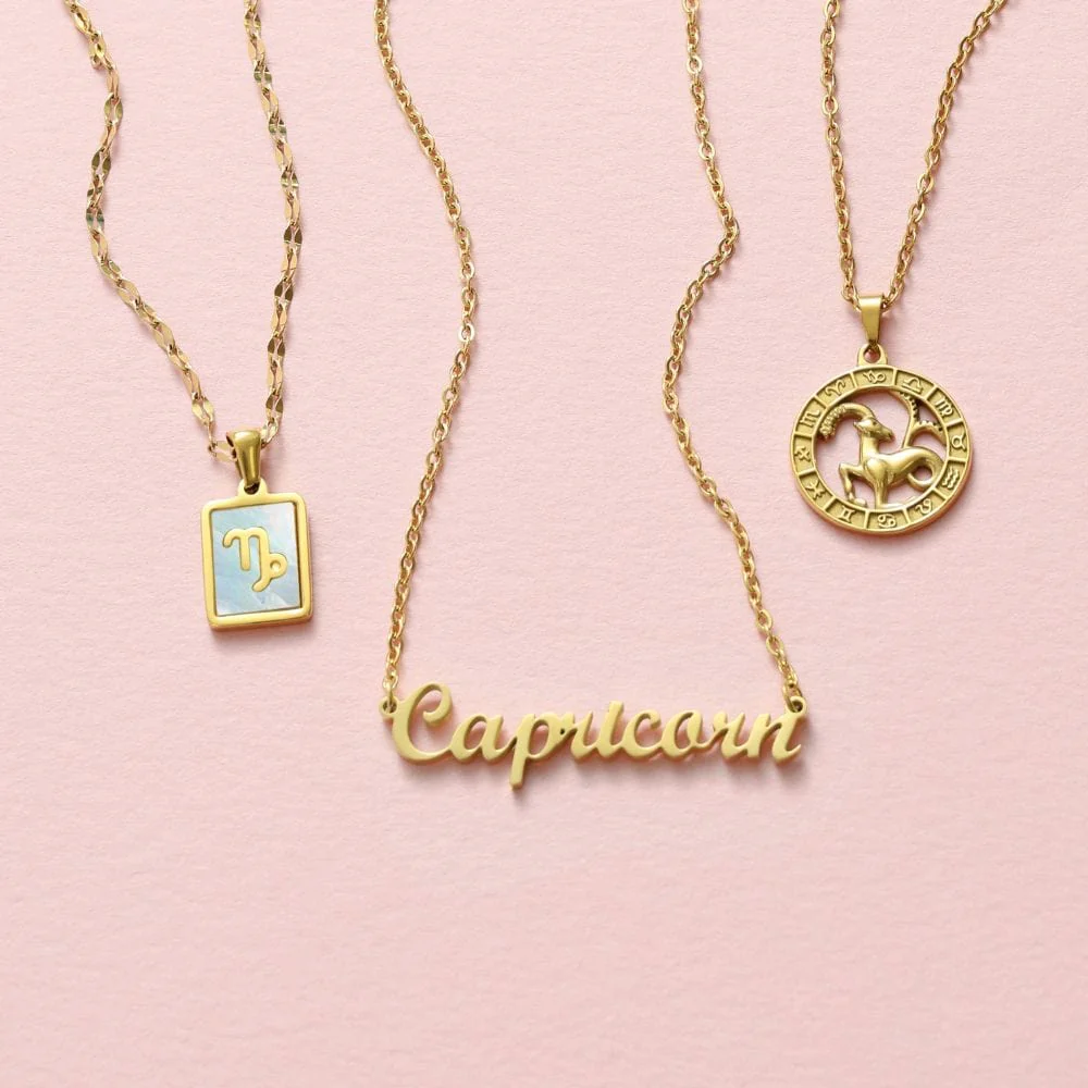 Script Zodiac Choker Necklace - Image 20