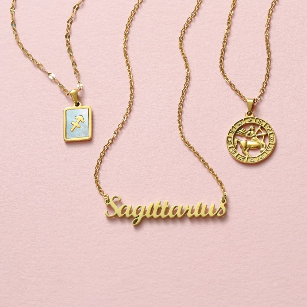 Script Zodiac Choker Necklace - Image 21