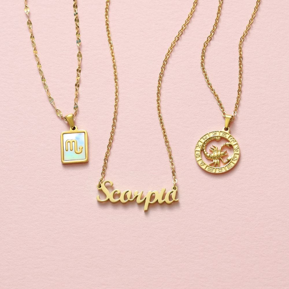 Script Zodiac Choker Necklace - Image 22