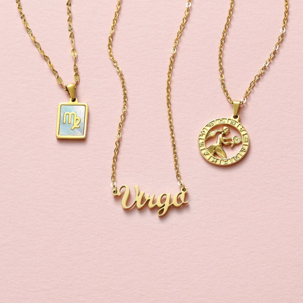 Script Zodiac Choker Necklace - Image 24