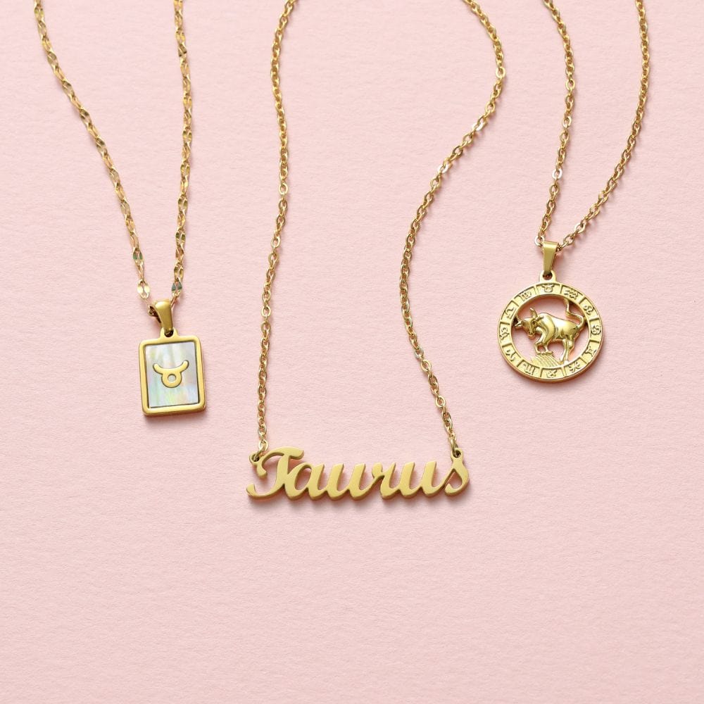 Script Zodiac Choker Necklace - Image 27