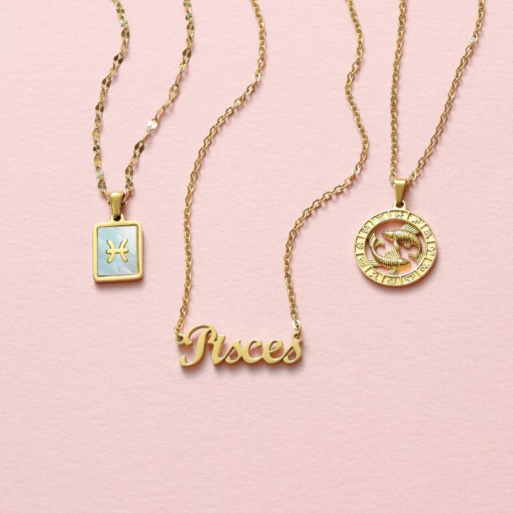 Script Zodiac Choker Necklace - Image 28