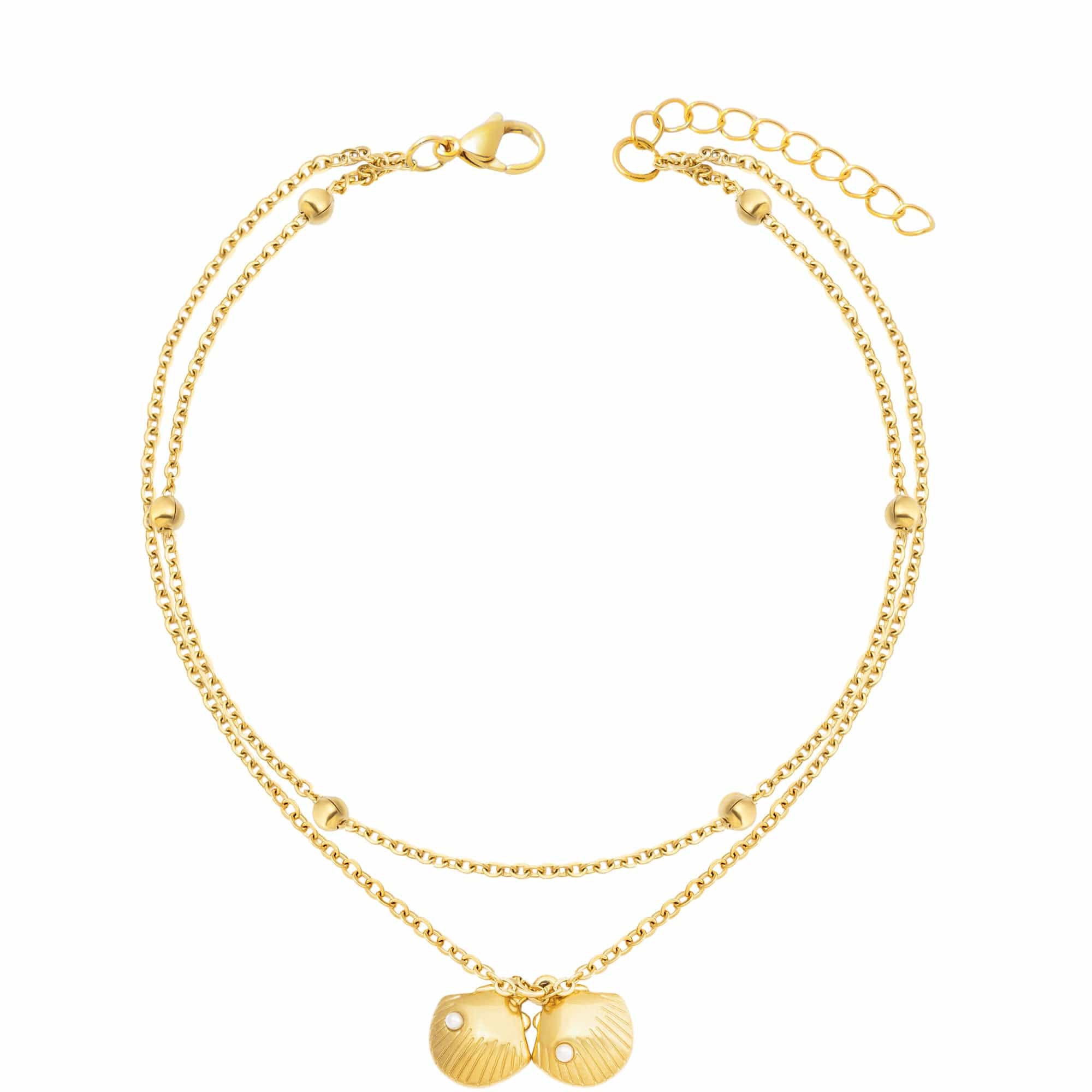 Seashell Double Anklet