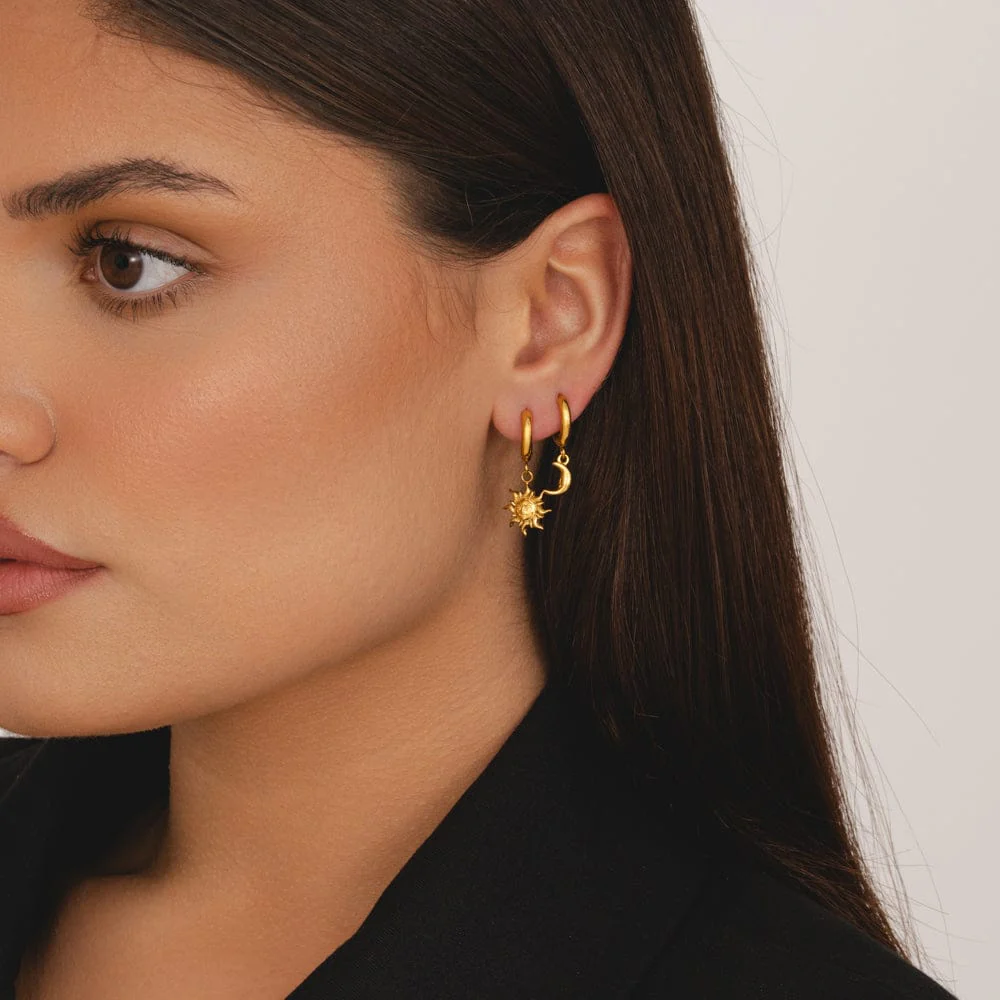 Vision Sun Hoop Earrings - Image 3