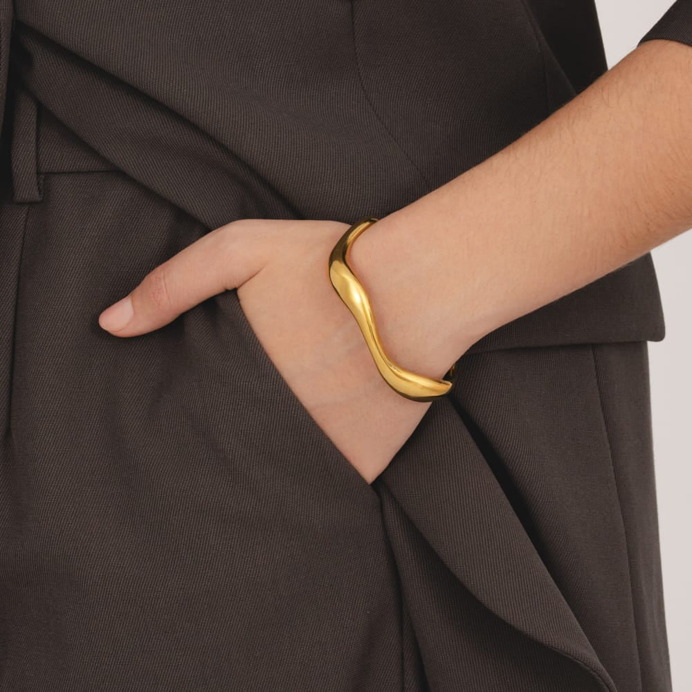 Wave Cuff Bracelet - Image 3
